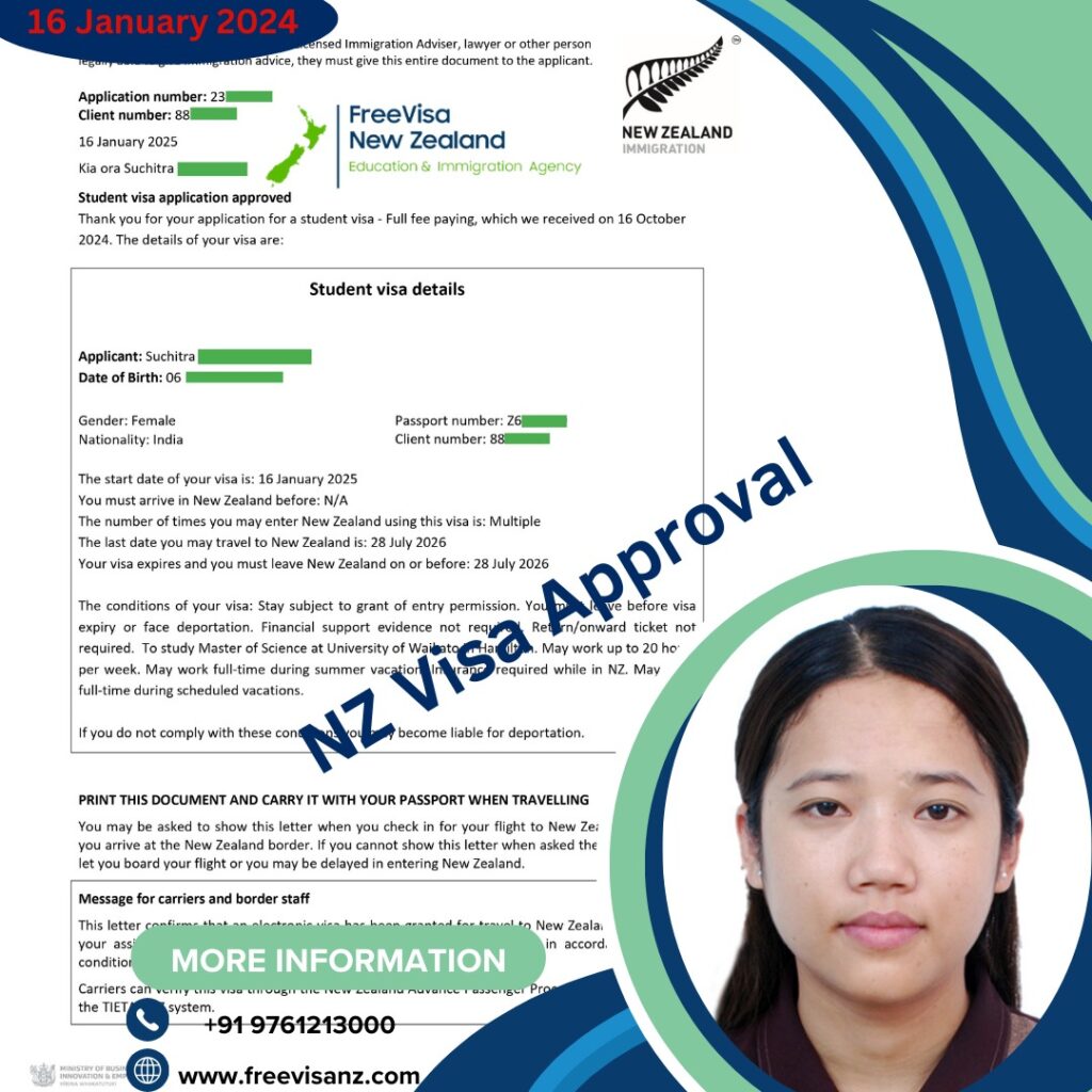 Student Visa 16/01/2025